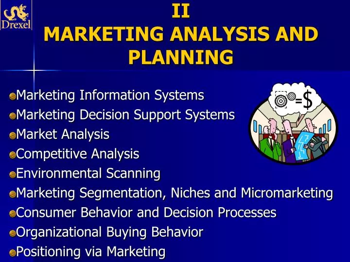 ii marketing analysis and planning