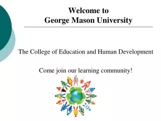 Welcome to George Mason University