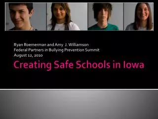 Creating Safe Schools in Iowa