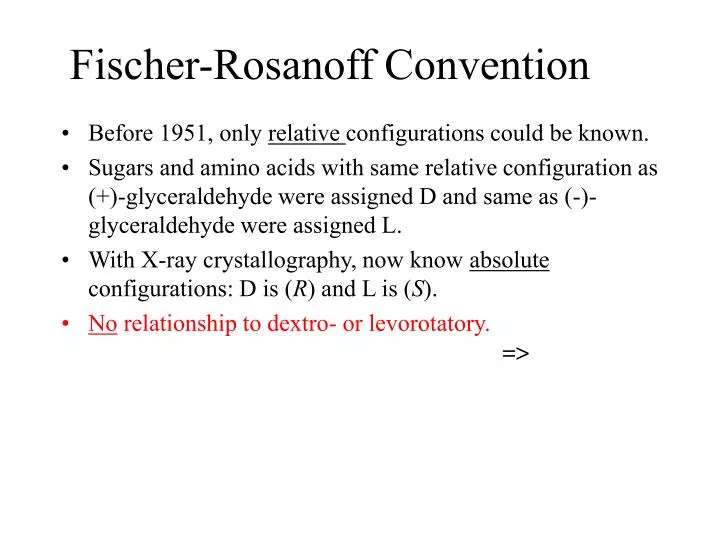 fischer rosanoff convention