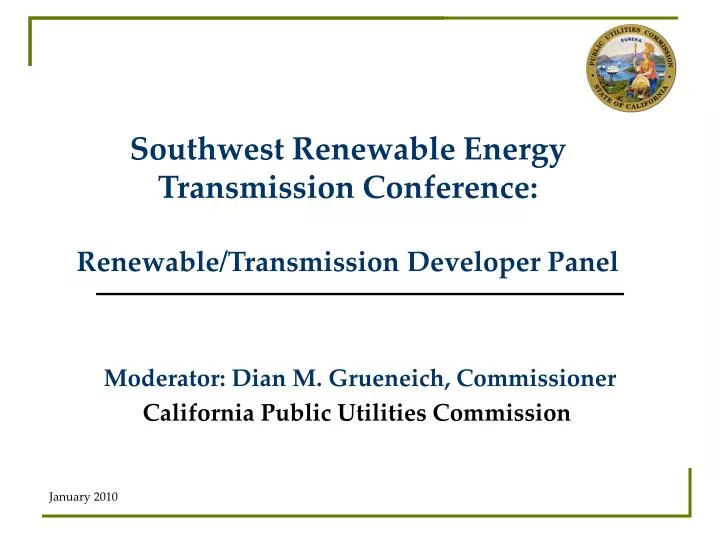 southwest renewable energy transmission conference renewable transmission developer panel
