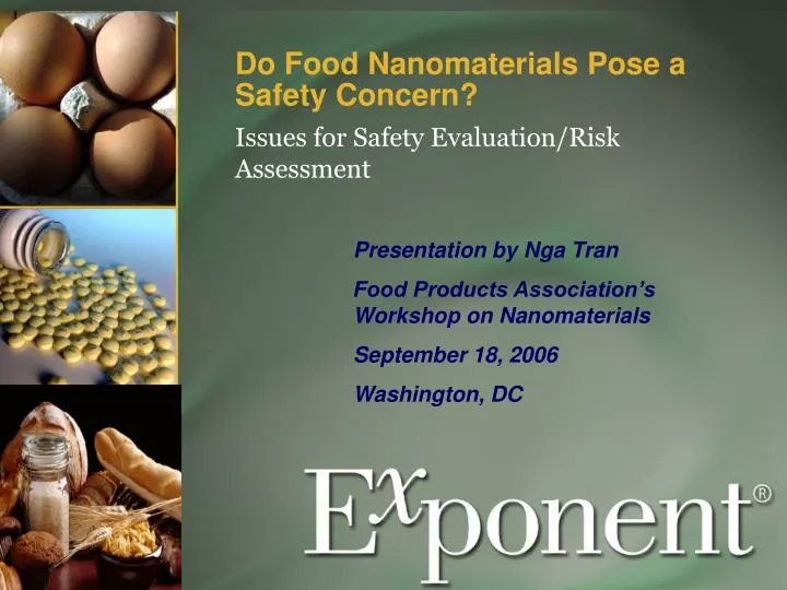 do food nanomaterials pose a safety concern