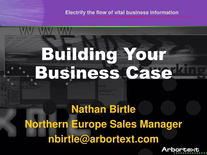 building your business case