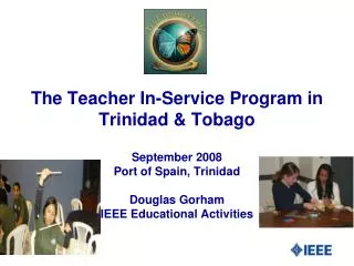The Teacher In-Service Program in Trinidad &amp; Tobago