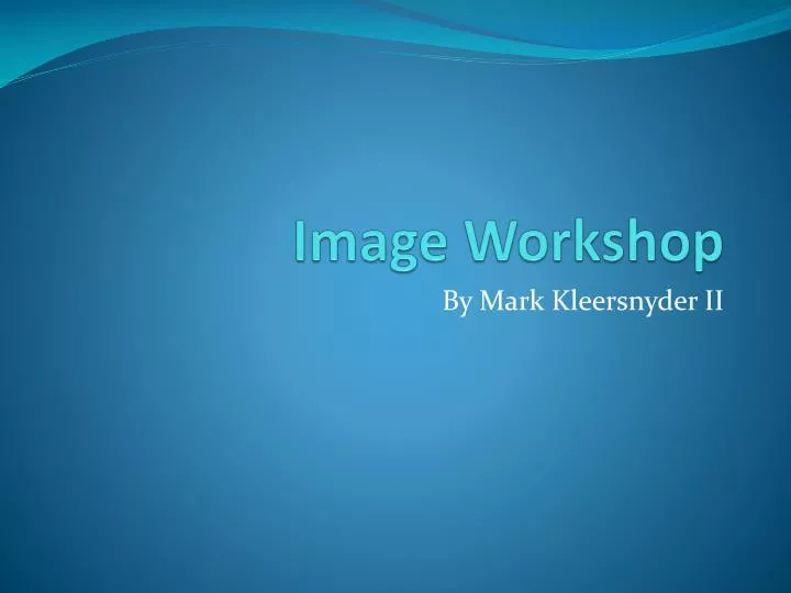 image workshop