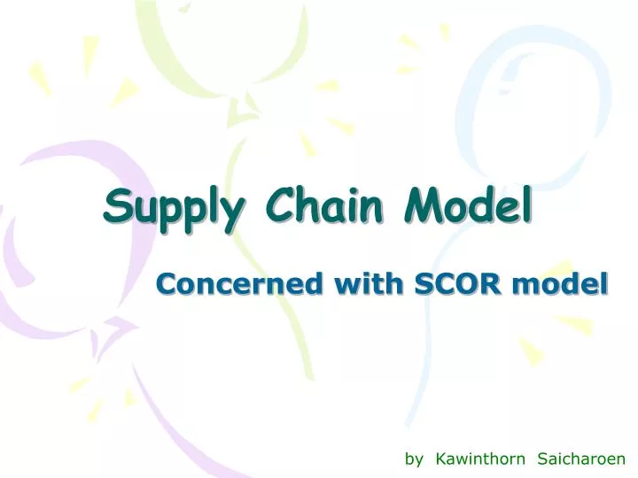 supply chain model