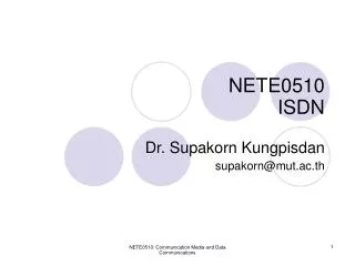 NETE0510 ISDN