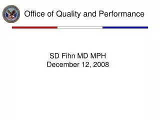 Office of Quality and Performance