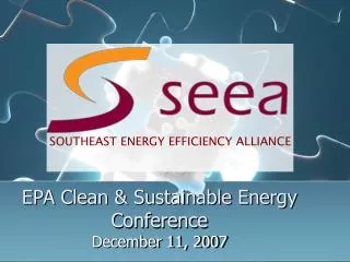 EPA Clean &amp; Sustainable Energy Conference