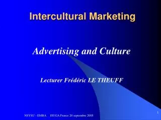 Intercultural Marketing