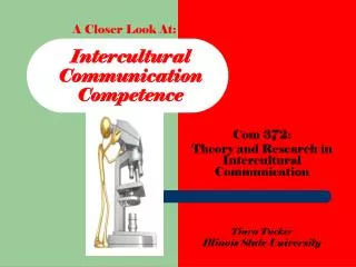 Intercultural Communication Competence