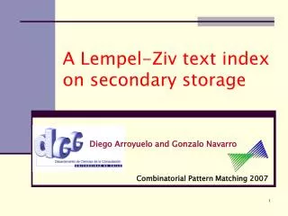 A Lempel-Ziv text index on secondary storage