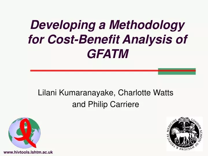 developing a methodology for cost benefit analysis of gfatm
