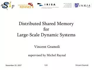 Distributed Shared Memory for Large-Scale Dynamic Systems