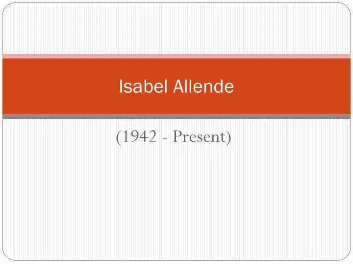 isabel allende