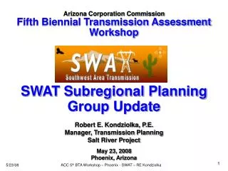 SWAT Subregional Planning Group Update