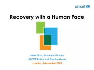 Recovery with a Human Face