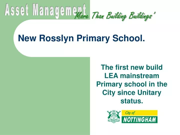 new rosslyn primary school