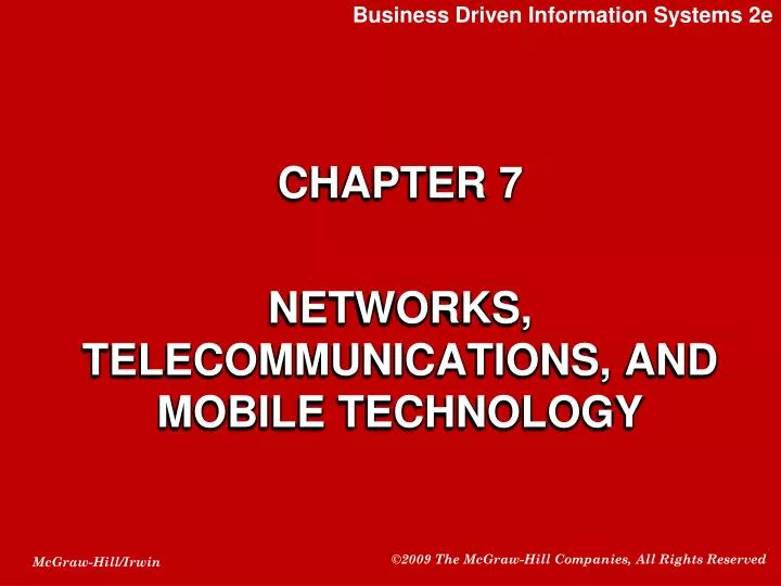 chapter 7 networks telecommunications and mobile technology