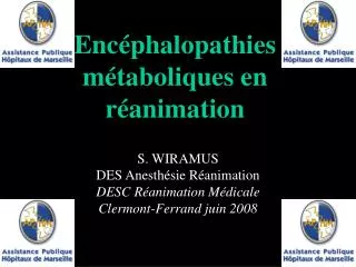 enc phalopathies m taboliques en r animation