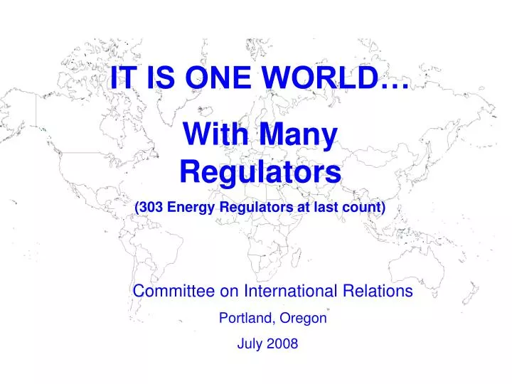 global regulatory network