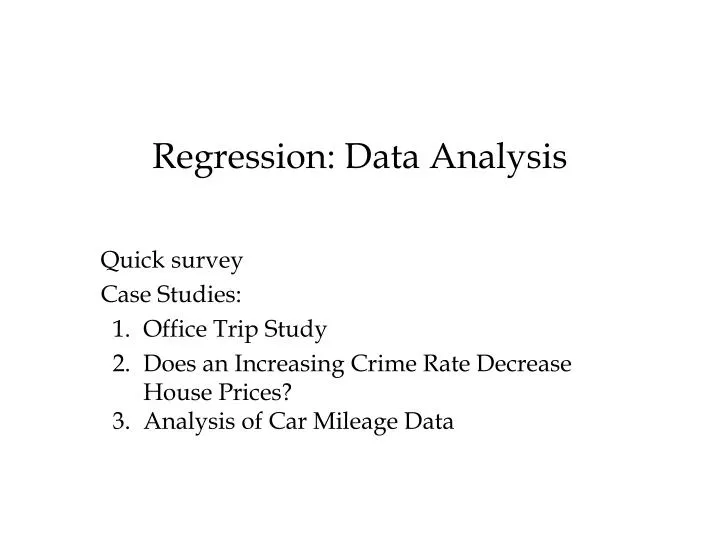 regression data analysis