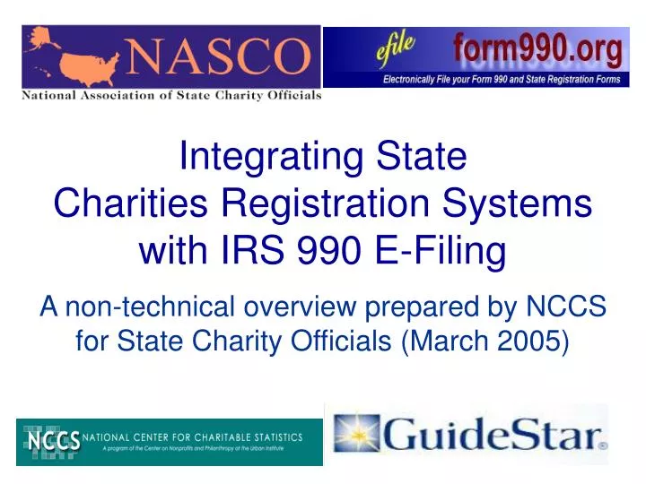 integrating state charities registration systems with irs 990 e filing