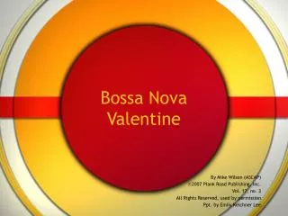 Bossa Nova Valentine