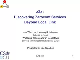 z2z: Discovering Zeroconf Services Beyond Local Link