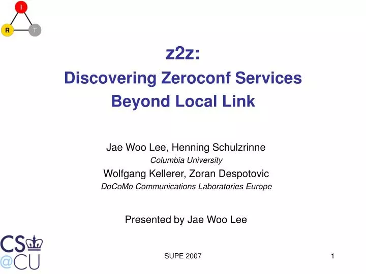 z2z discovering zeroconf services beyond local link