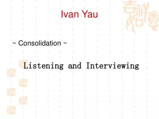 Ivan Yau