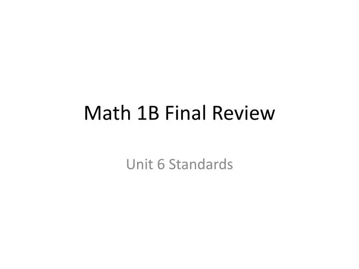 math 1b final review