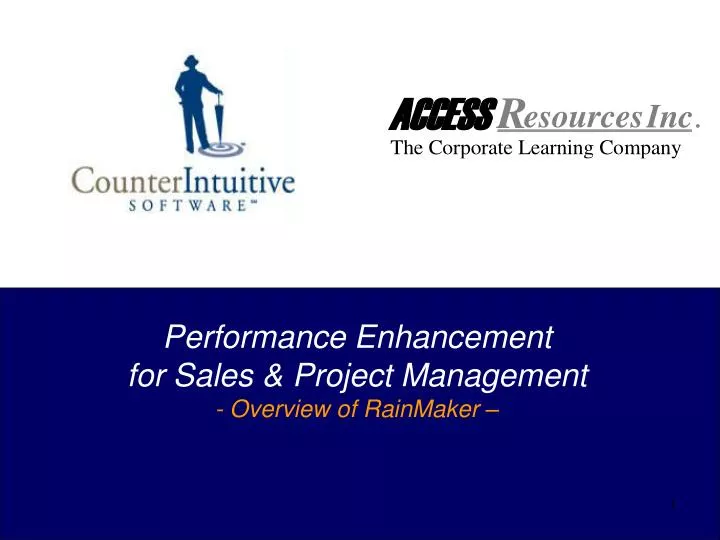 performance enhancement for sales project management overview of rainmaker
