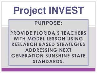 Project INVEST