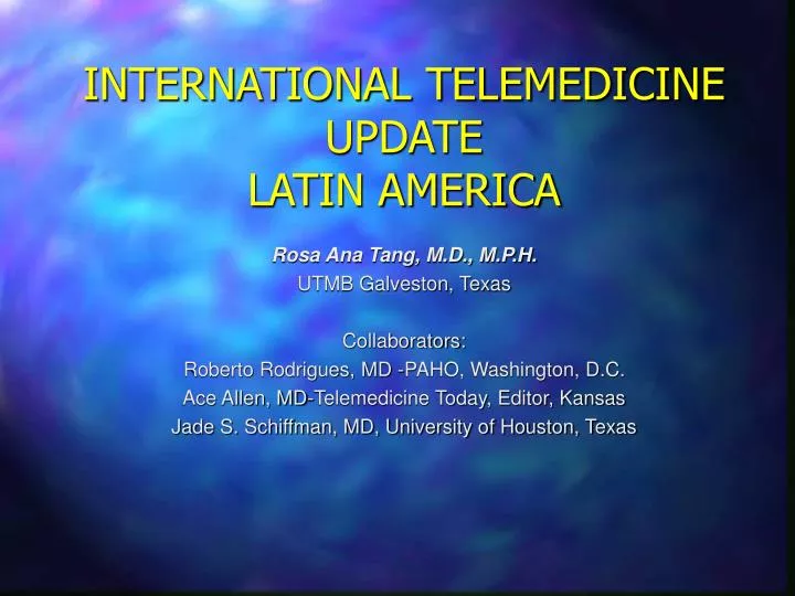 international telemedicine update latin america