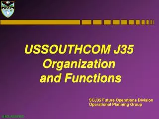 SCJ35 Future Operations Division Operational Planning Group