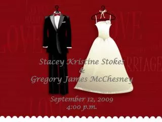 Stacey Kristine Stokes &amp; Gregory James McChesney