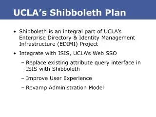 UCLA’s Shibboleth Plan