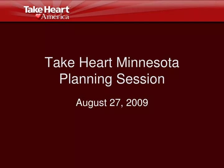take heart minnesota planning session