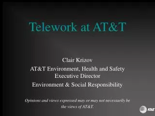 Telework at AT&amp;T