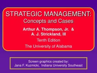 Screen graphics created by: Jana F. Kuzmicki, Indiana University Southeast