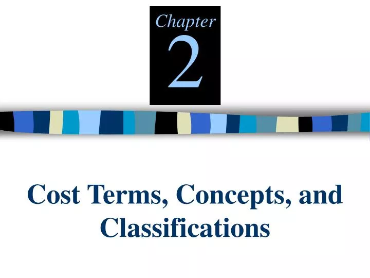 cost terms concepts and classifications
