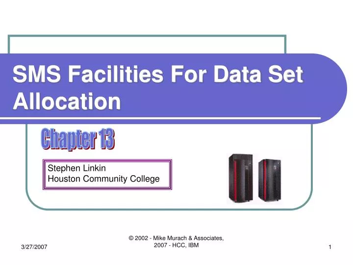 sms facilities for data set allocation