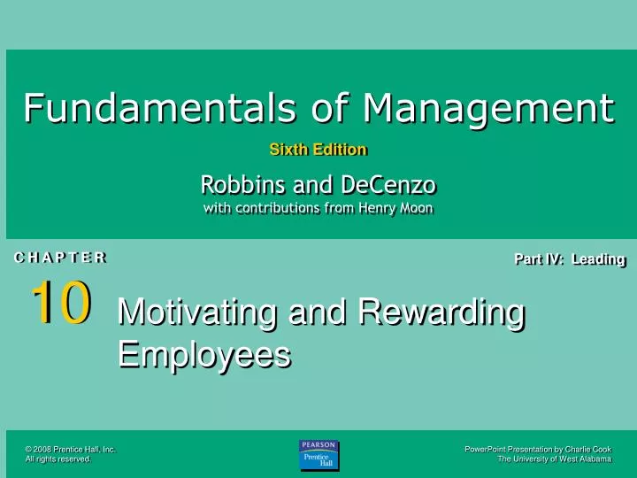motivating and rewarding employees