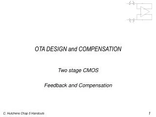 OTA DESIGN and COMPENSATION
