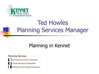 Ted Howles Planning Services Manager