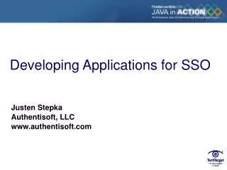 Developing Applications for SSO