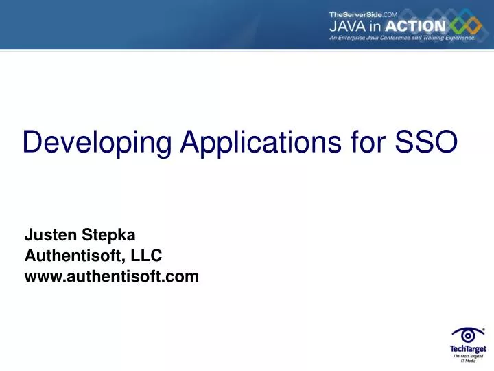 developing applications for sso