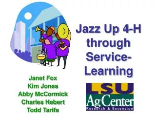 Jazz Up 4-H through Service- Learning