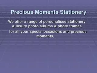 Precious moments stationery